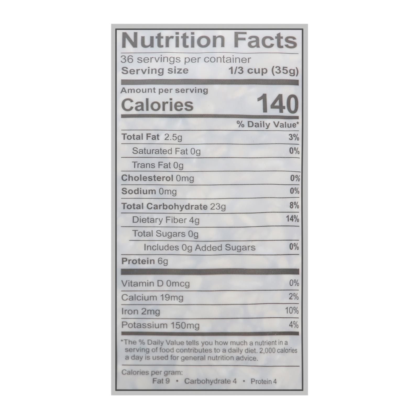 One Degree Organic Foods - Sprtd Oats Rolled - Case Of 4 - 45 Oz image 2