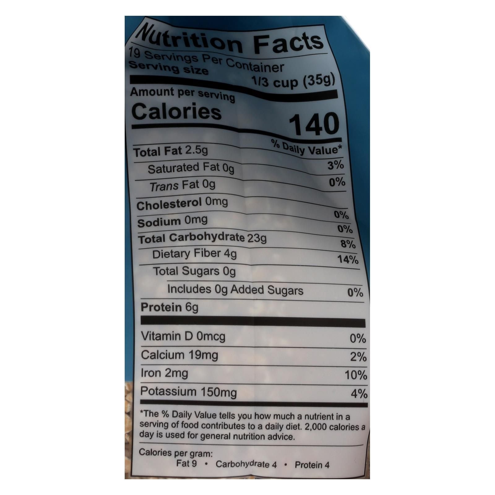 One Degree Organic Foods Organic Quick Oats - Sprouted - Case Of 4 - 24 Oz image 1
