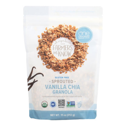 One Degree Organic Foods Sprouted Oat Granola - Vanilla Chia - Case Of 6 - 11 Oz. image 1