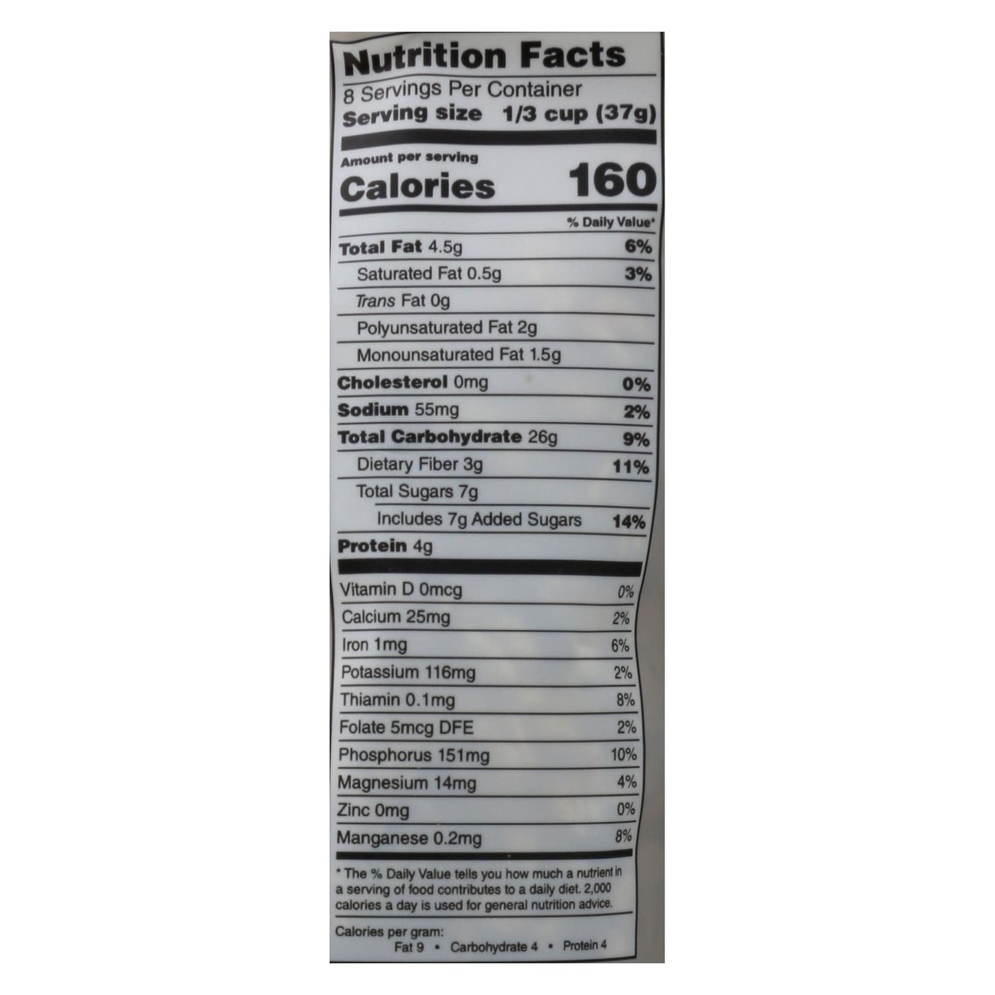 One Degree Organic Foods Sprouted Oat Granola - Vanilla Chia - Case Of 6 - 11 Oz. image 2