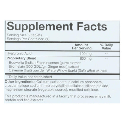 One Serving Size Of Youtheory Hyaluronic Acid Advanced - 1 Each - 120 Tab image 4