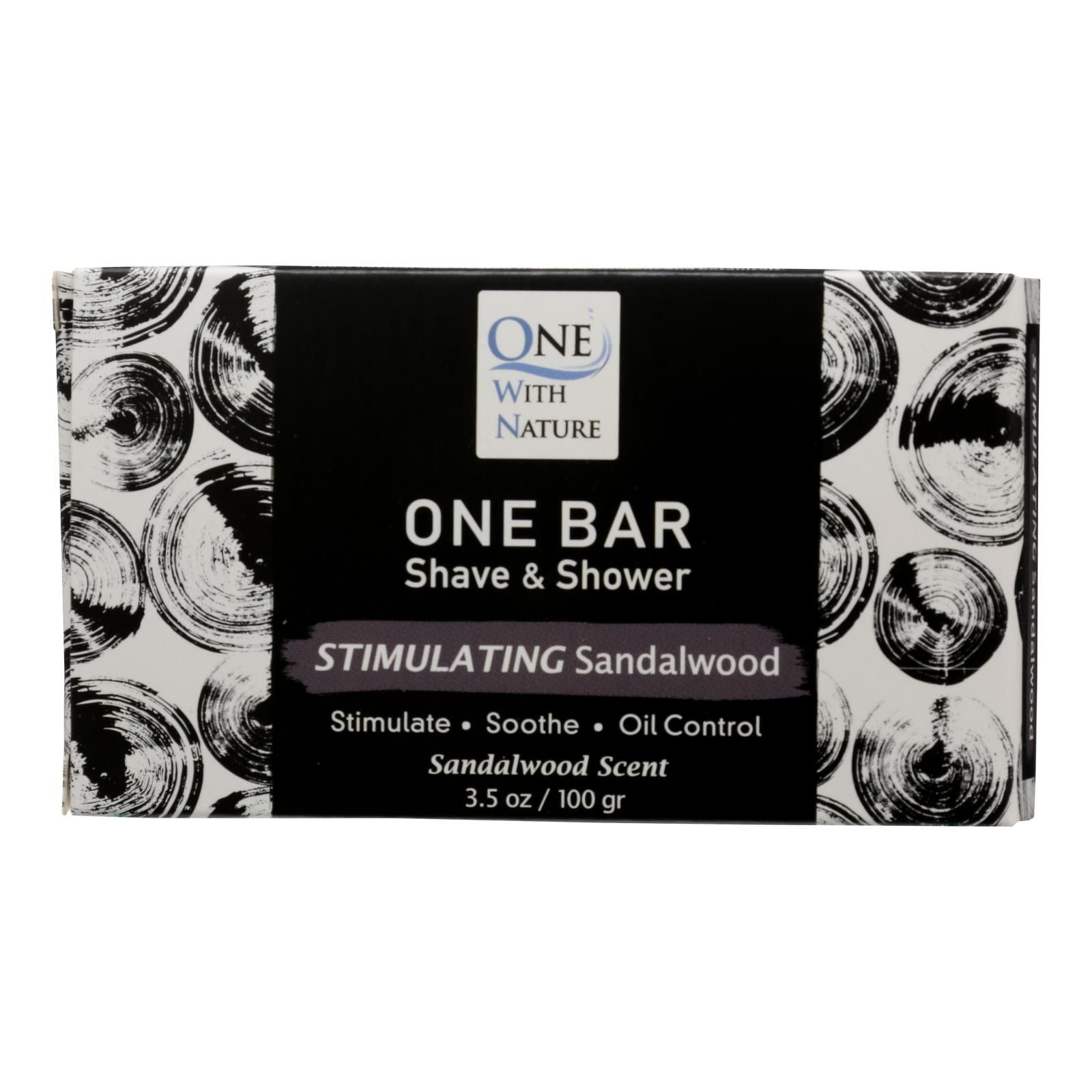 One With Nature - One Bar Stimulatng Sndlwd - Case Of 3-3.5 Oz image 1