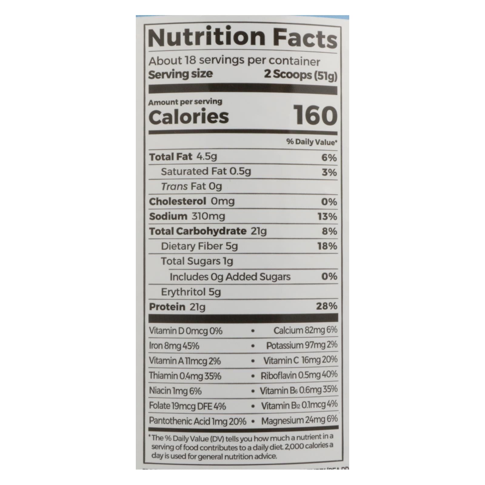 Orgain - Protein Powder Plnt Vanilla - 1 Each - 2.02 Lb image 3