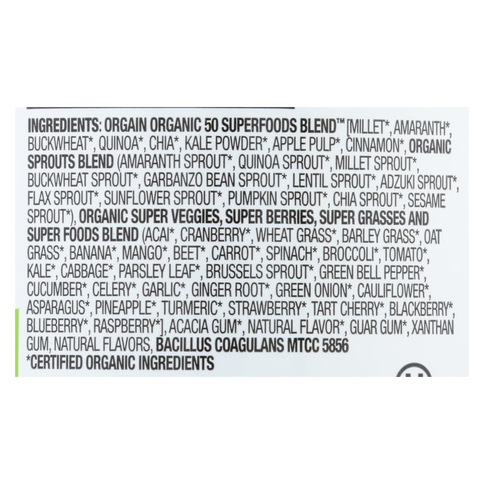 Orgain Organic Superfoods - Powder - 0.62 Lb. image 2