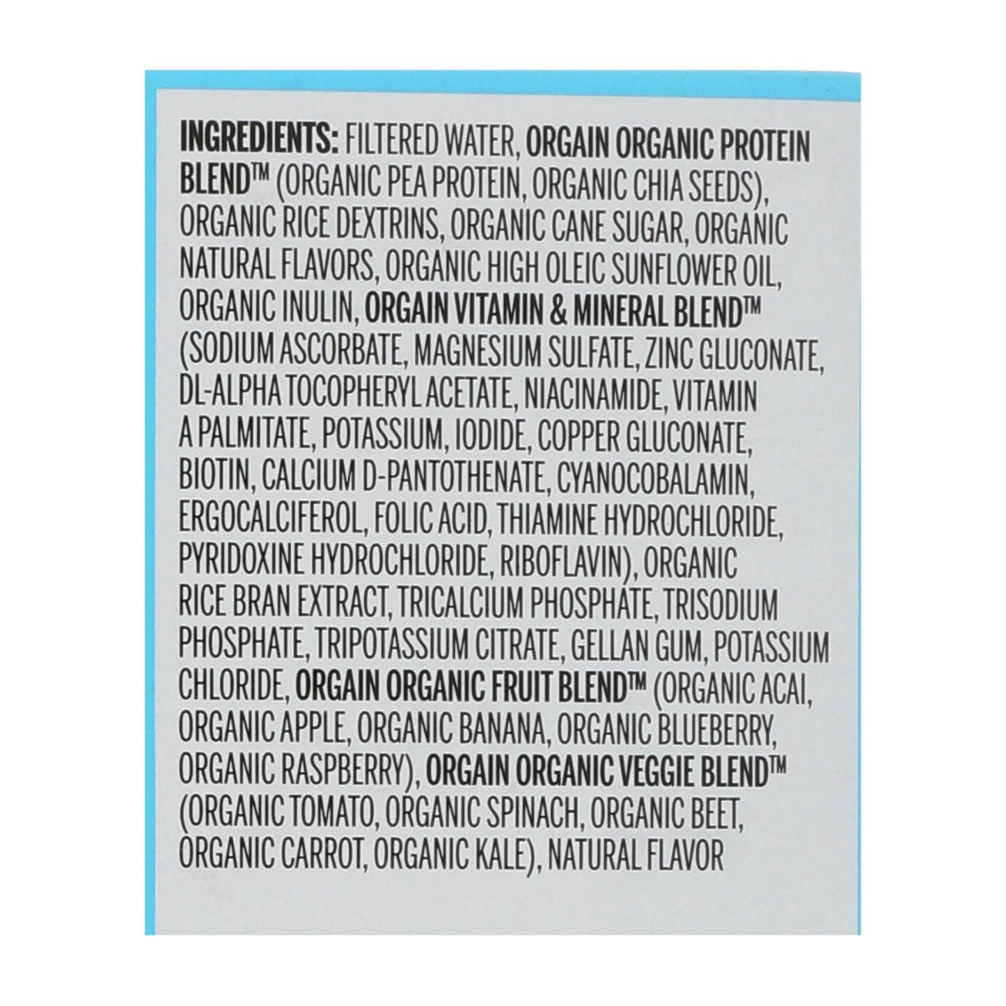 Orgain Organic Vegan Nutrition Shakes - Vanilla - Case Of 3 - 4/11 Fz image 2