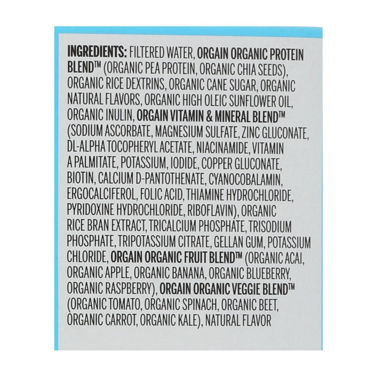 Orgain Organic Vegan Nutrition Shakes - Vanilla - Case Of 3 - 4/11 Fz image 2