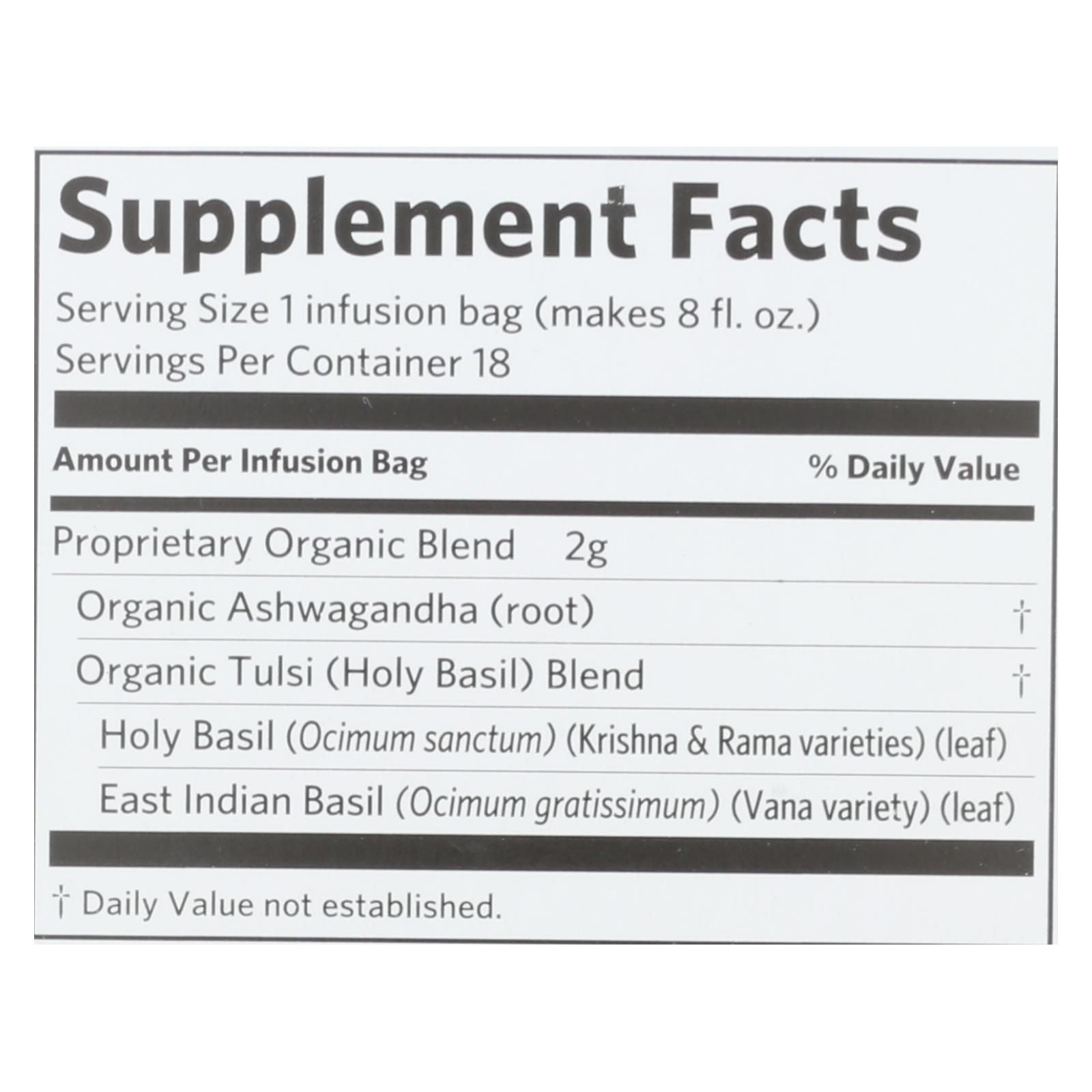 Organic India - Tulsi Ashwagandha - Case Of 6 - 18 Ct image 4