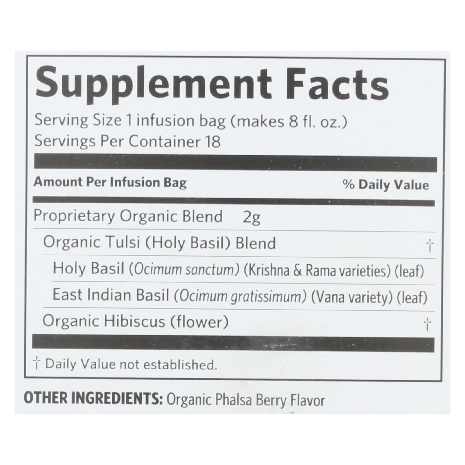 Organic India - Tulsi Hibiscus - Case Of 6 - 18 Ct image 3