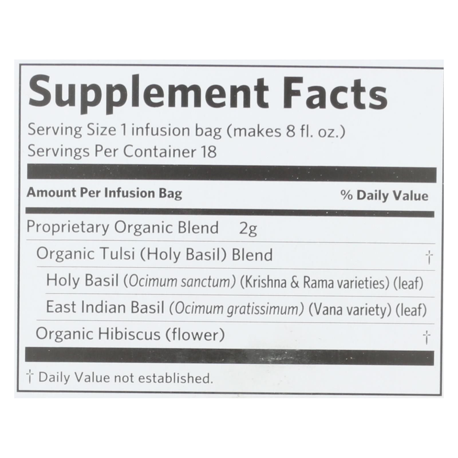 Organic India - Tulsi Hibiscus - Case Of 6 - 18 Ct image 4