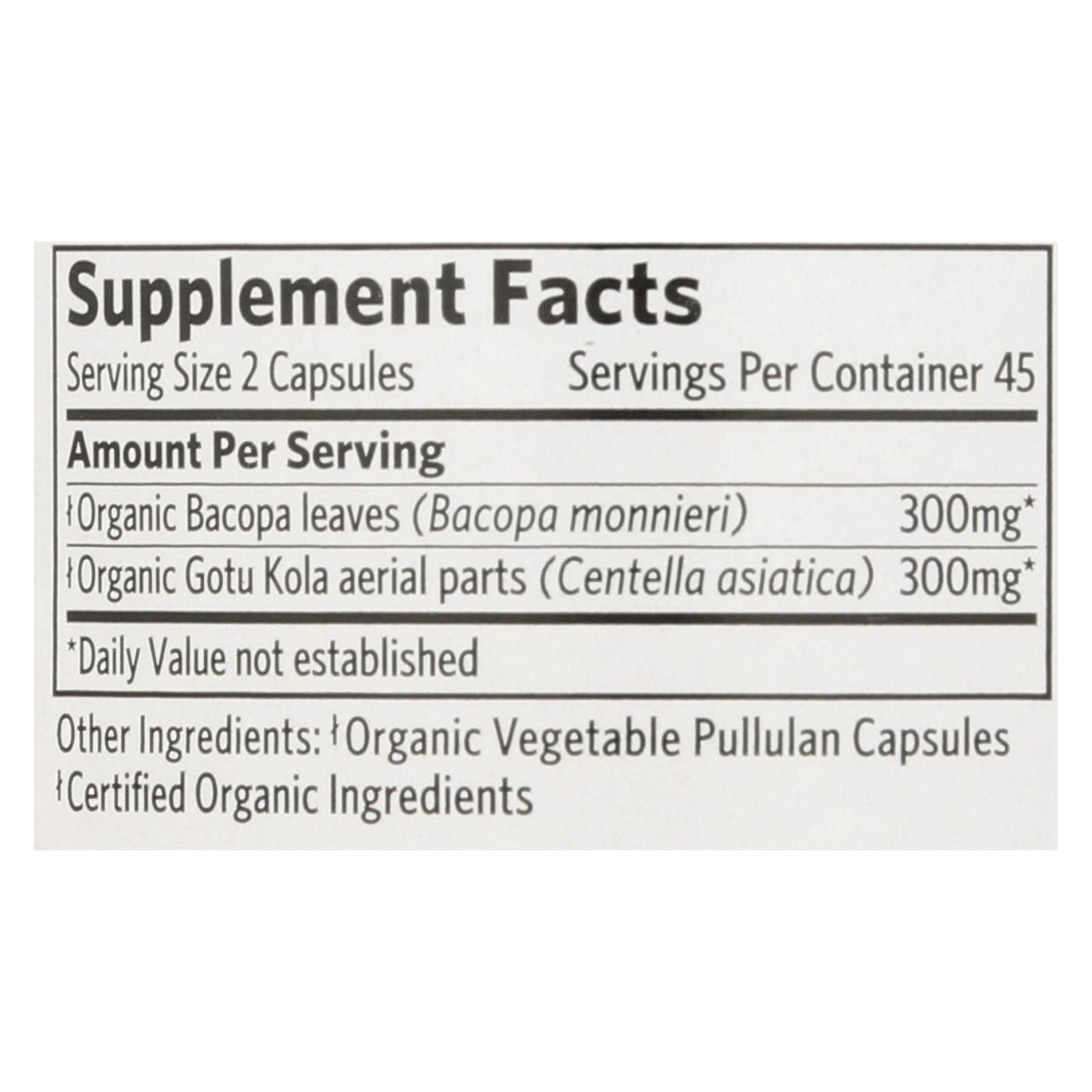 Organic India Memory Supplement, Mental Clarity - 1 Each - 90 Vcap image 3