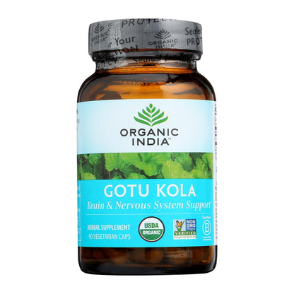 Organic India Tulsi Wellness Supplements, Gotu Kola - 1 Each - 90 Vcap image 1