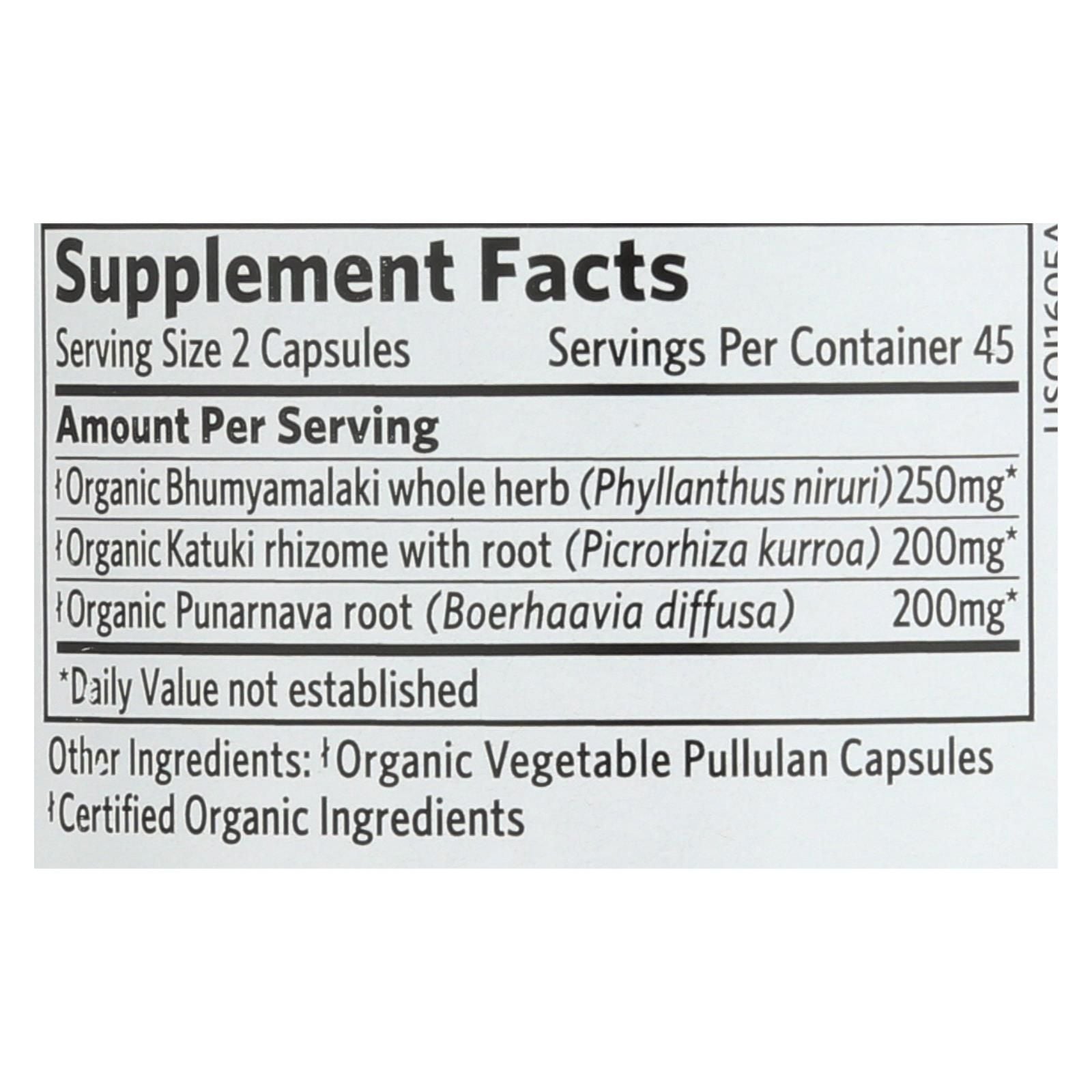 Organic India Usa Whole Herb Supplement, Liver Kidney - 1 Each - 90 Vcap image 3