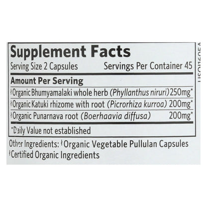 Organic India Usa Whole Herb Supplement, Liver Kidney - 1 Each - 90 Vcap image 3