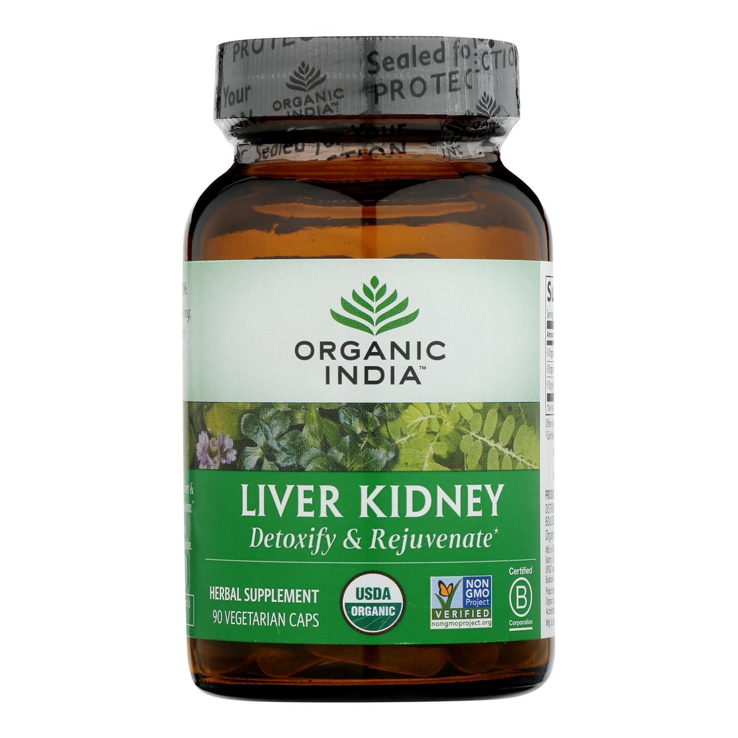 Organic India Usa Whole Herb Supplement, Liver Kidney - 1 Each - 90 Vcap image 2