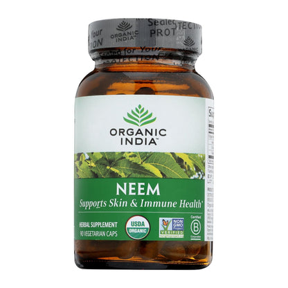 Organic India Usa Whole Herb Supplement, Neem - 1 Each - 90 Vcap image 1