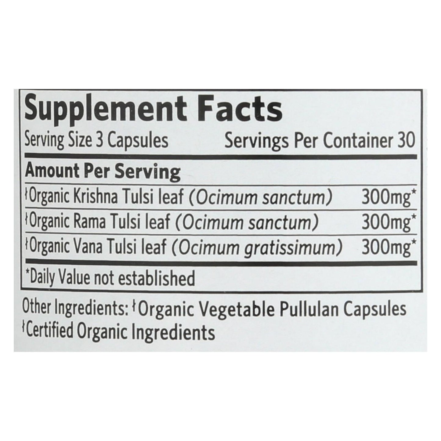 Organic India Usa Whole Herb Supplement, Tulsi--holy Basil - 1 Each - 90 Vcap image 3