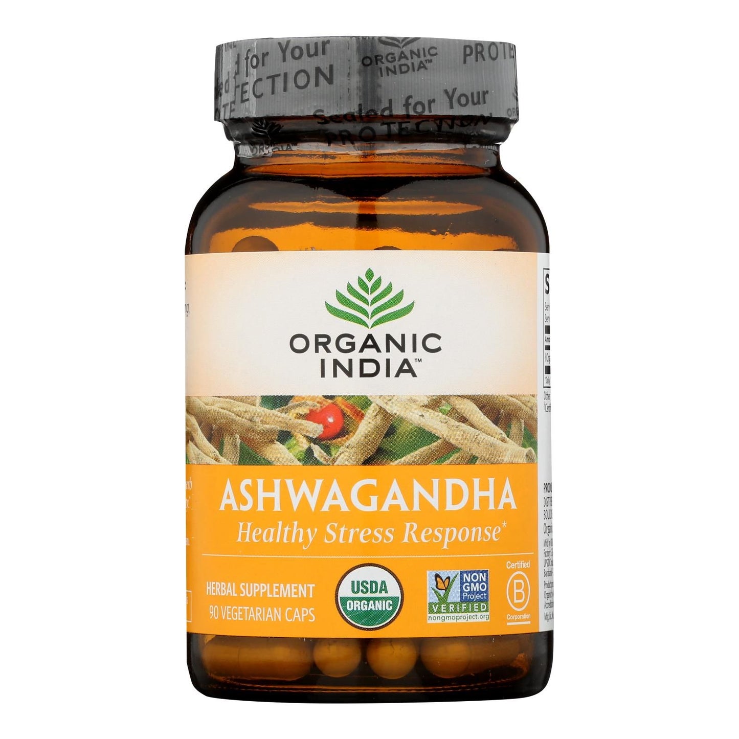 Organic India Wellness Supplements, Ashwagandha - 1 Each - 90 Vcap image 2
