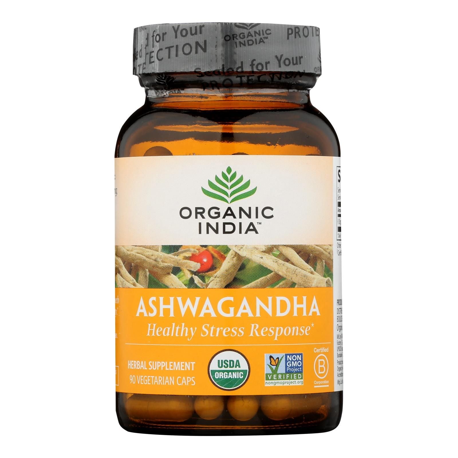 Organic India Wellness Supplements, Ashwagandha - 1 Each - 90 Vcap image 2