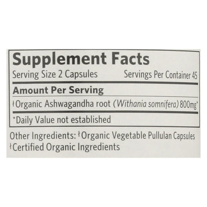 Organic India Wellness Supplements, Ashwagandha - 1 Each - 90 Vcap image 3