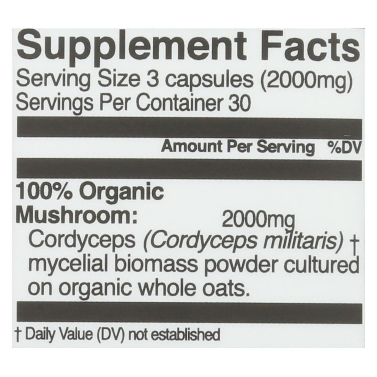 Organic Mushroom Nutrition - Mush Sprfd Crdycpts Caps - 1 Each - 90 Ct image 3