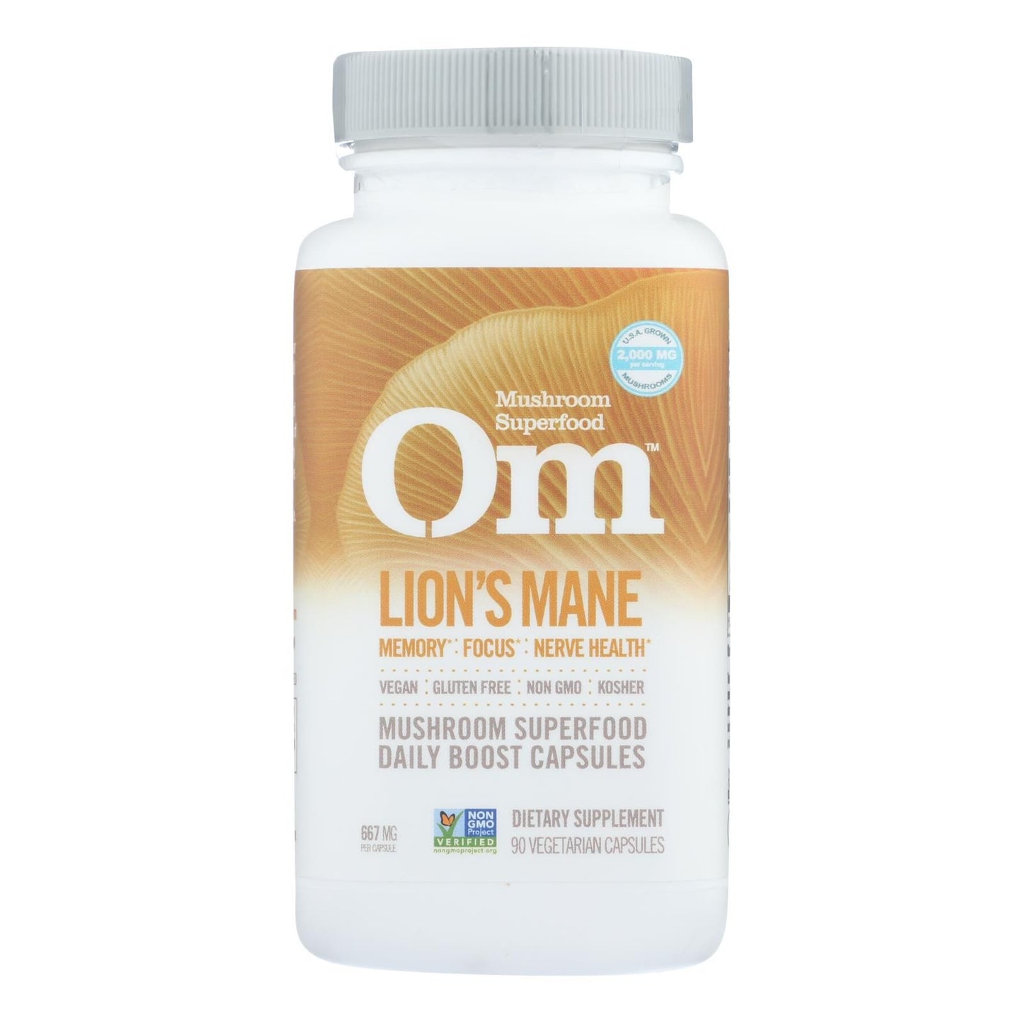 Organic Mushroom Nutrition - Mush Sprfd Lions Mane Cap - 1 Each - 90 Ct image 1