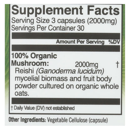 Organic Mushroom Nutrition - Mush Sprfd Reishi Cap - 1 Each - 90 Ct image 4