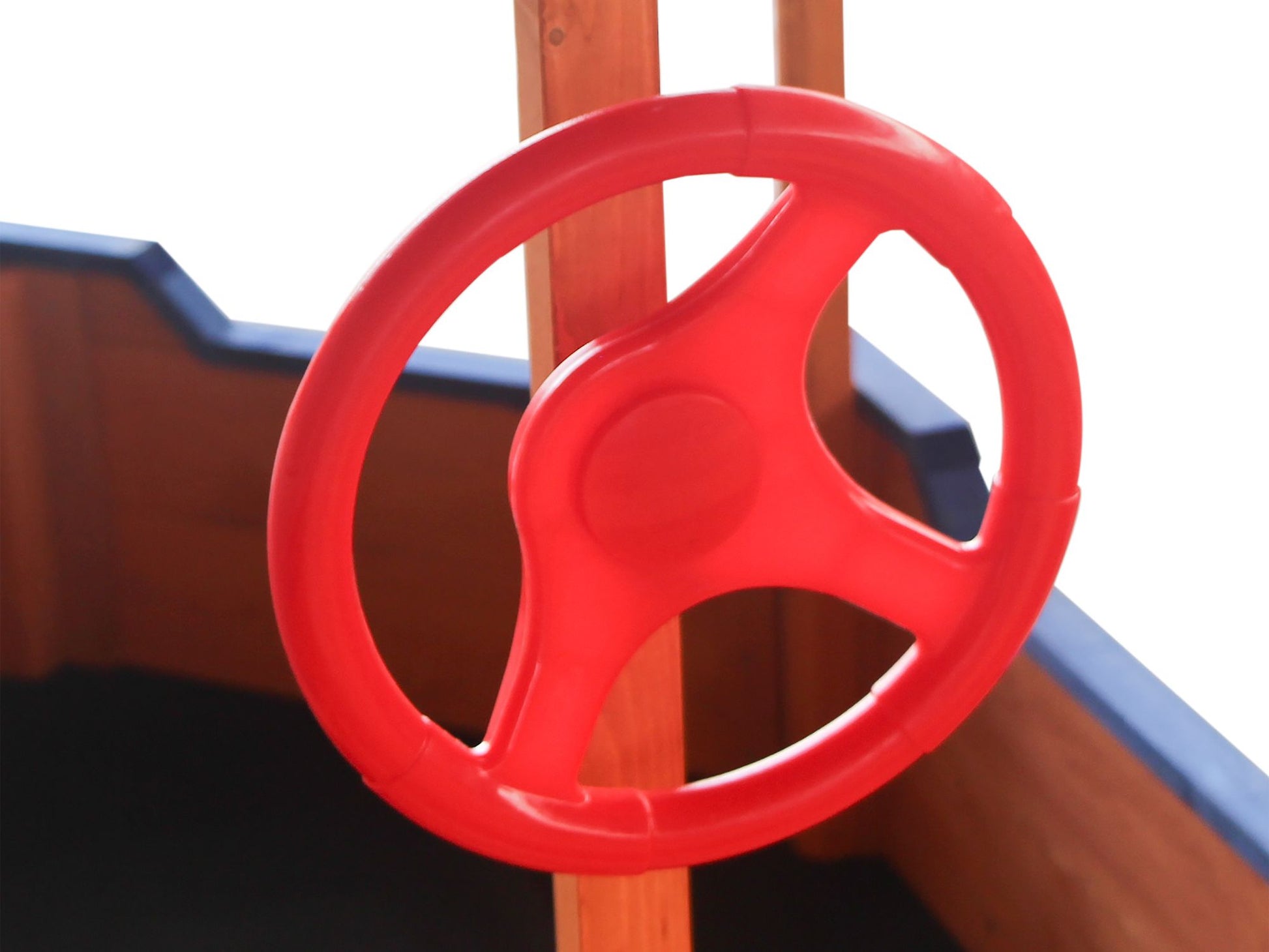 Out door sand box Pirate Ship Sandbox with Cover and Rudder, Wooden Sandbox with Storage Bench and Seat, Outdoor Toy for image 15