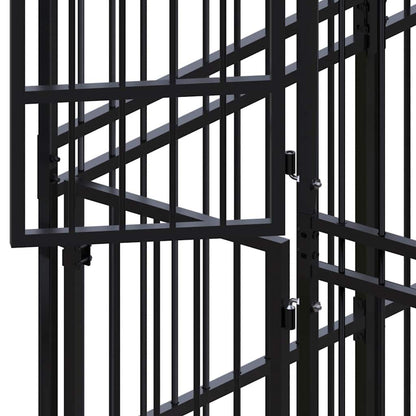 Outdoor Dog Kennel Steel 19.8 ft² image 10