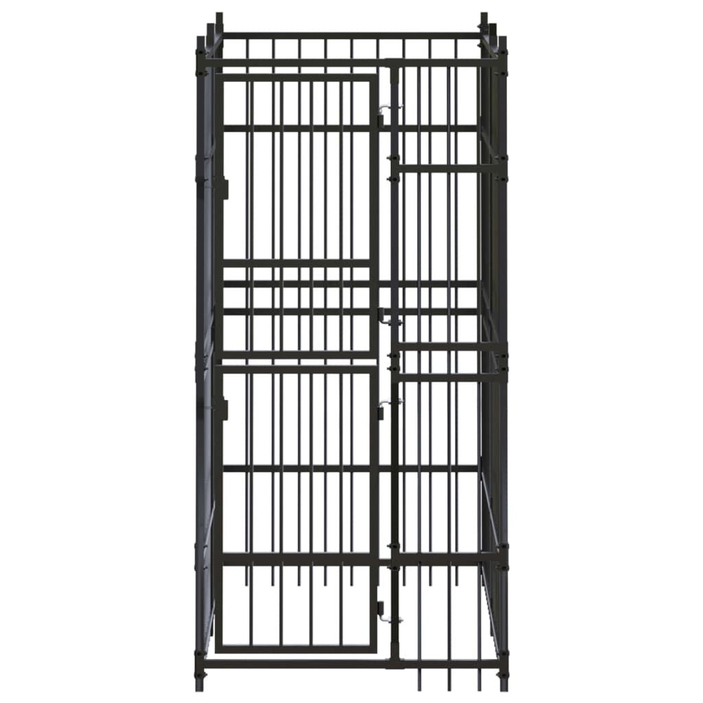 Outdoor Dog Kennel Steel 19.8 ft² image 3