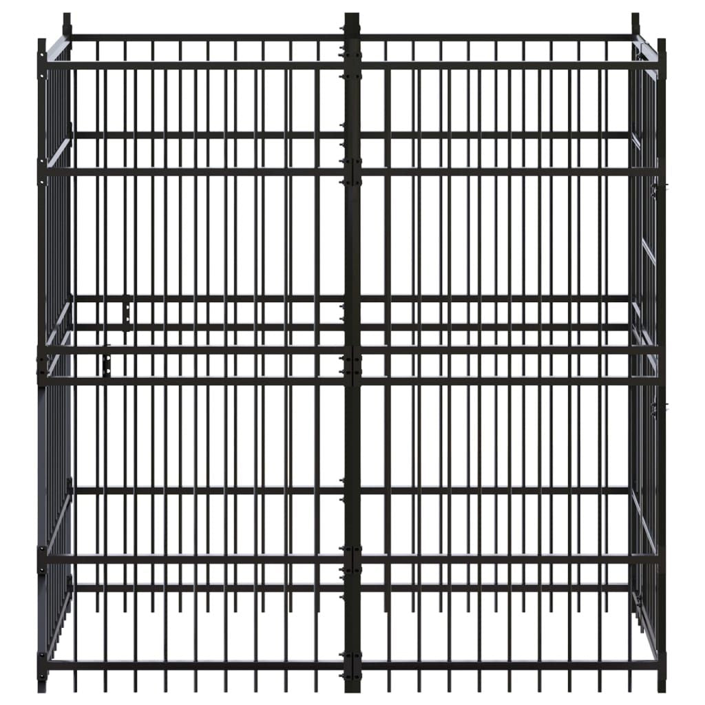 Outdoor Dog Kennel Steel 19.8 ft² image 4