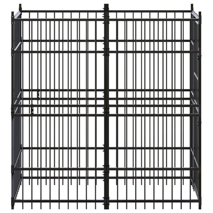 Outdoor Dog Kennel Steel 19.8 ft² image 4