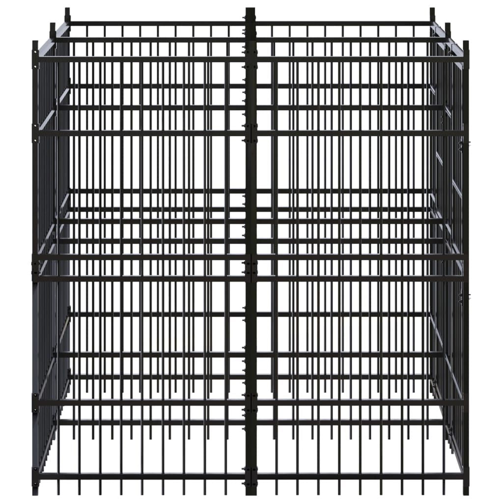 Outdoor Dog Kennel Steel 39.7 ft² image 4