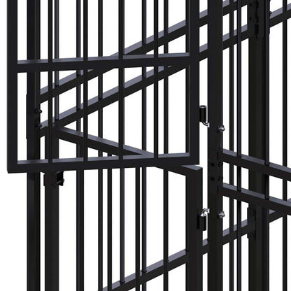 Outdoor Dog Kennel Steel 39.7 ft² image 10