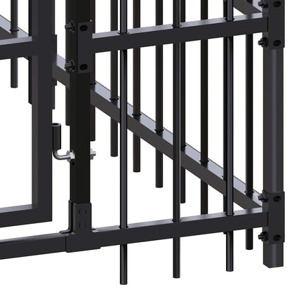 Outdoor Dog Kennel Steel 39.7 ft² image 9