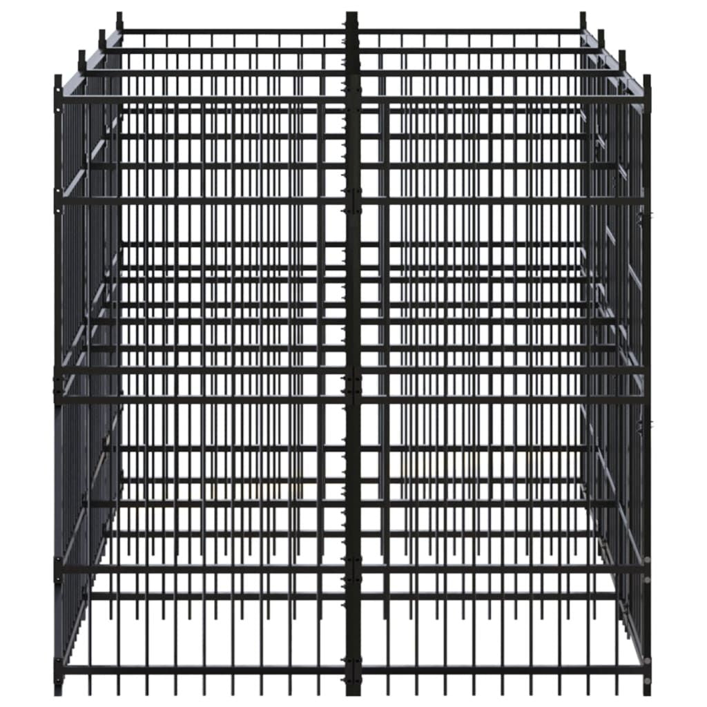 Outdoor Dog Kennel Steel 59.5 ft² image 4