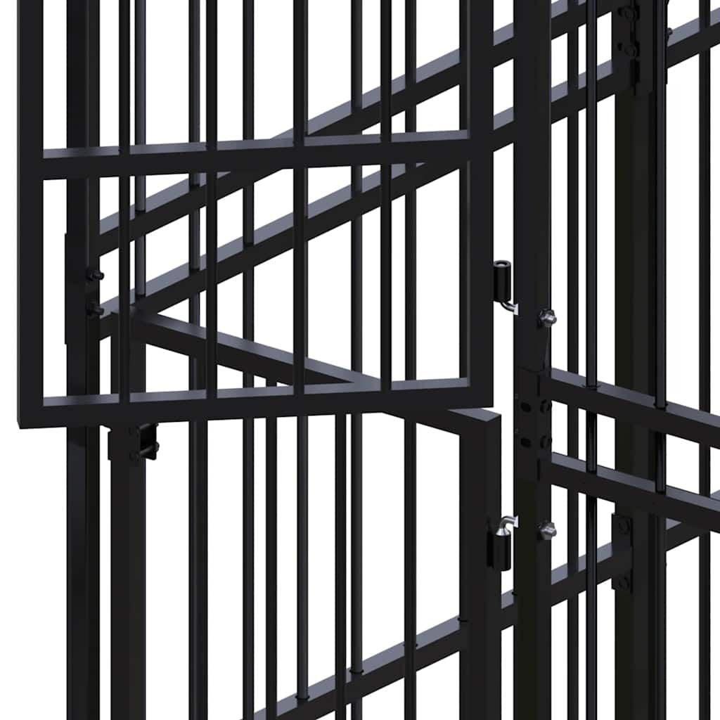 Outdoor Dog Kennel Steel 59.5 ft² image 10