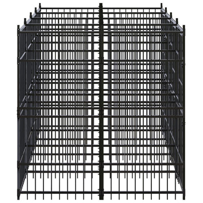 Outdoor Dog Kennel Steel 79.3 ft² image 4
