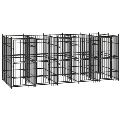 Outdoor Dog Kennel Steel 99.2 ft² image 2