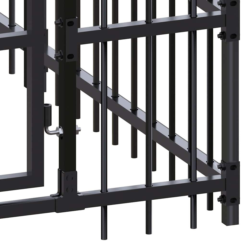 Outdoor Dog Kennel Steel 99.2 ft² image 9