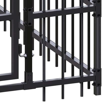 Outdoor Dog Kennel Steel 99.2 ft² image 9