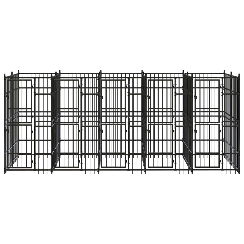 Outdoor Dog Kennel Steel 99.2 ft² image 3