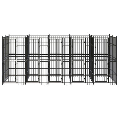 Outdoor Dog Kennel Steel 99.2 ft² image 3