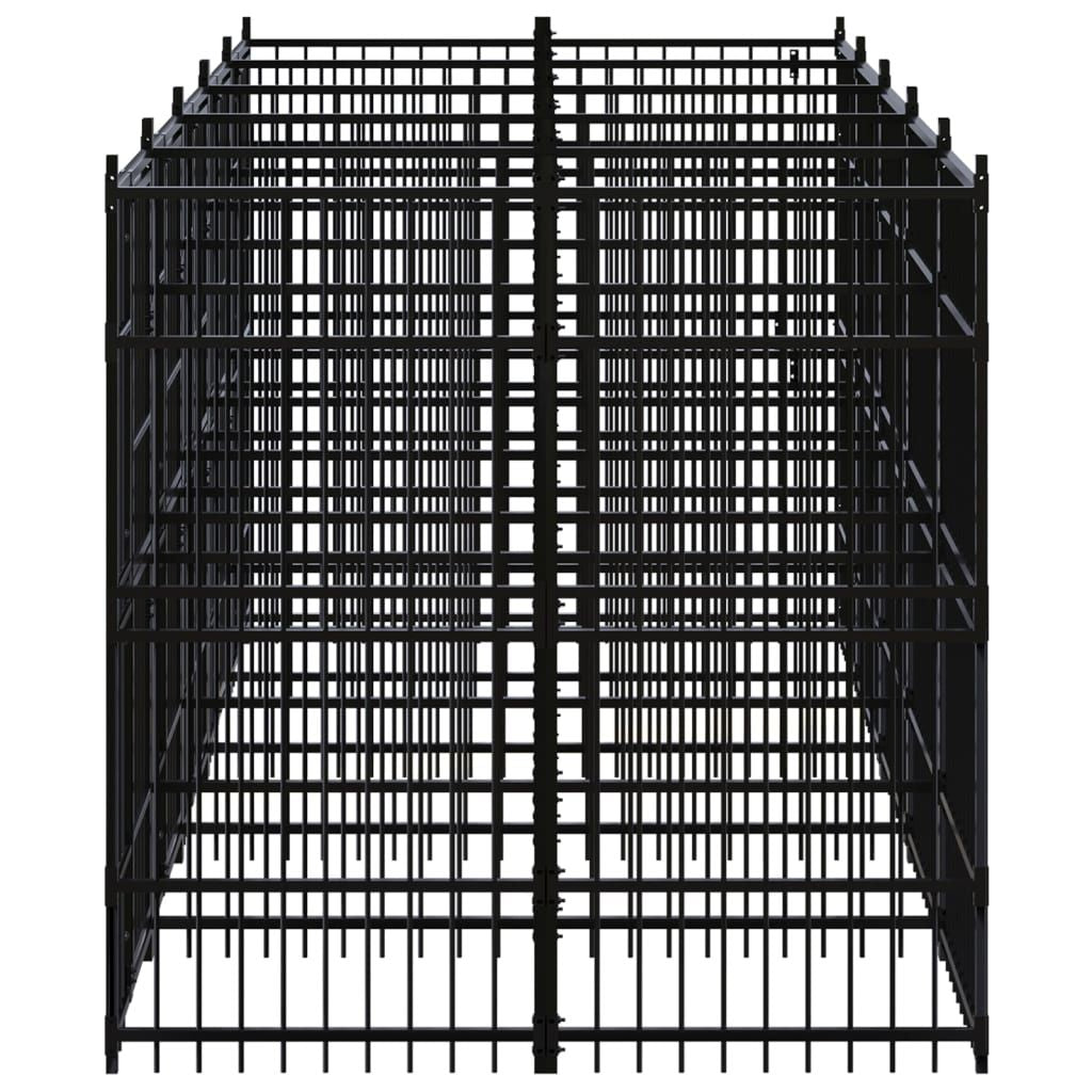 Outdoor Dog Kennel Steel 99.2 ft² image 4
