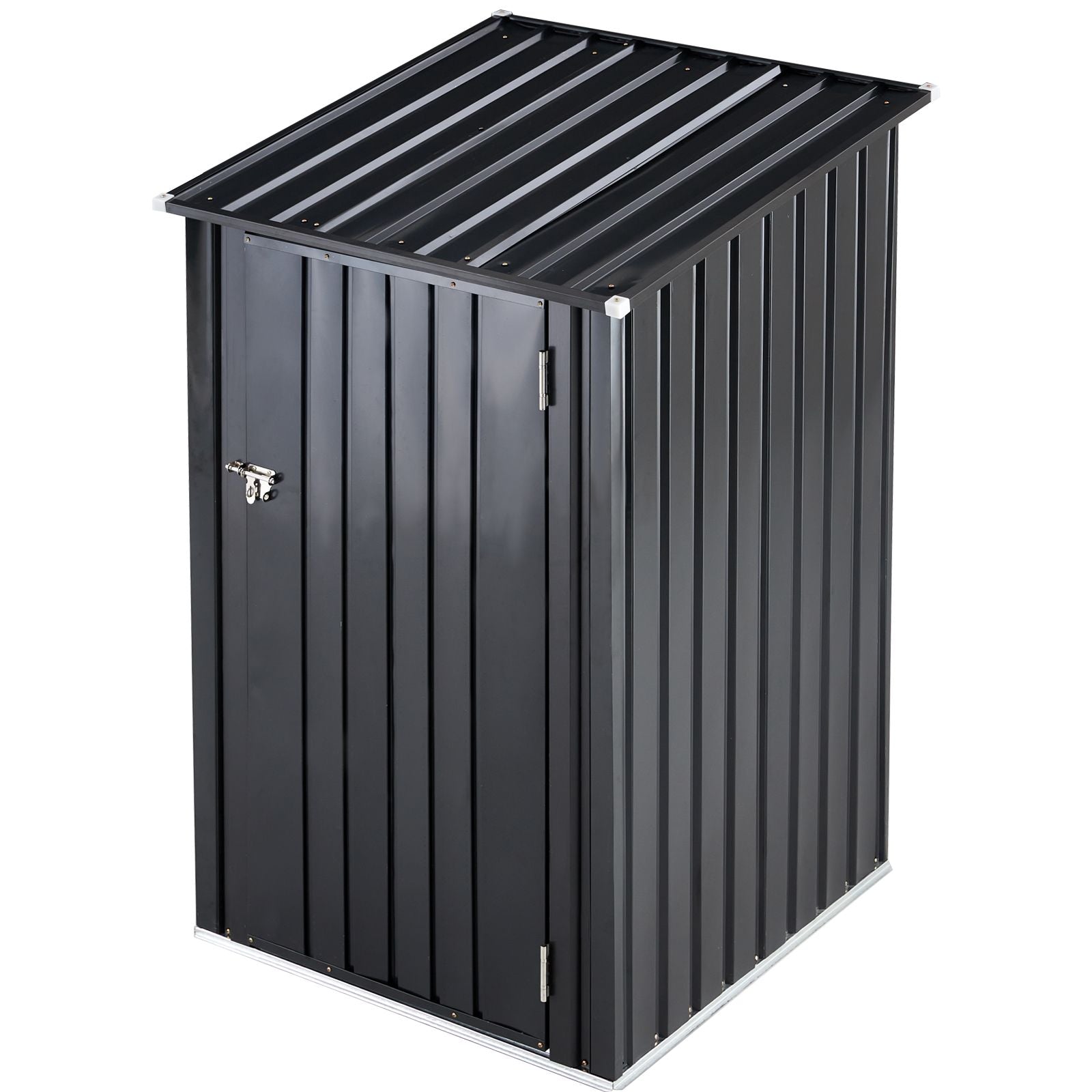 Outdoor Storage Shed, 3 x 3 FT Metal Steel Garden Shed with Single Lockable Door, Small Shed Outdoor Steel Utility Tool  image 15