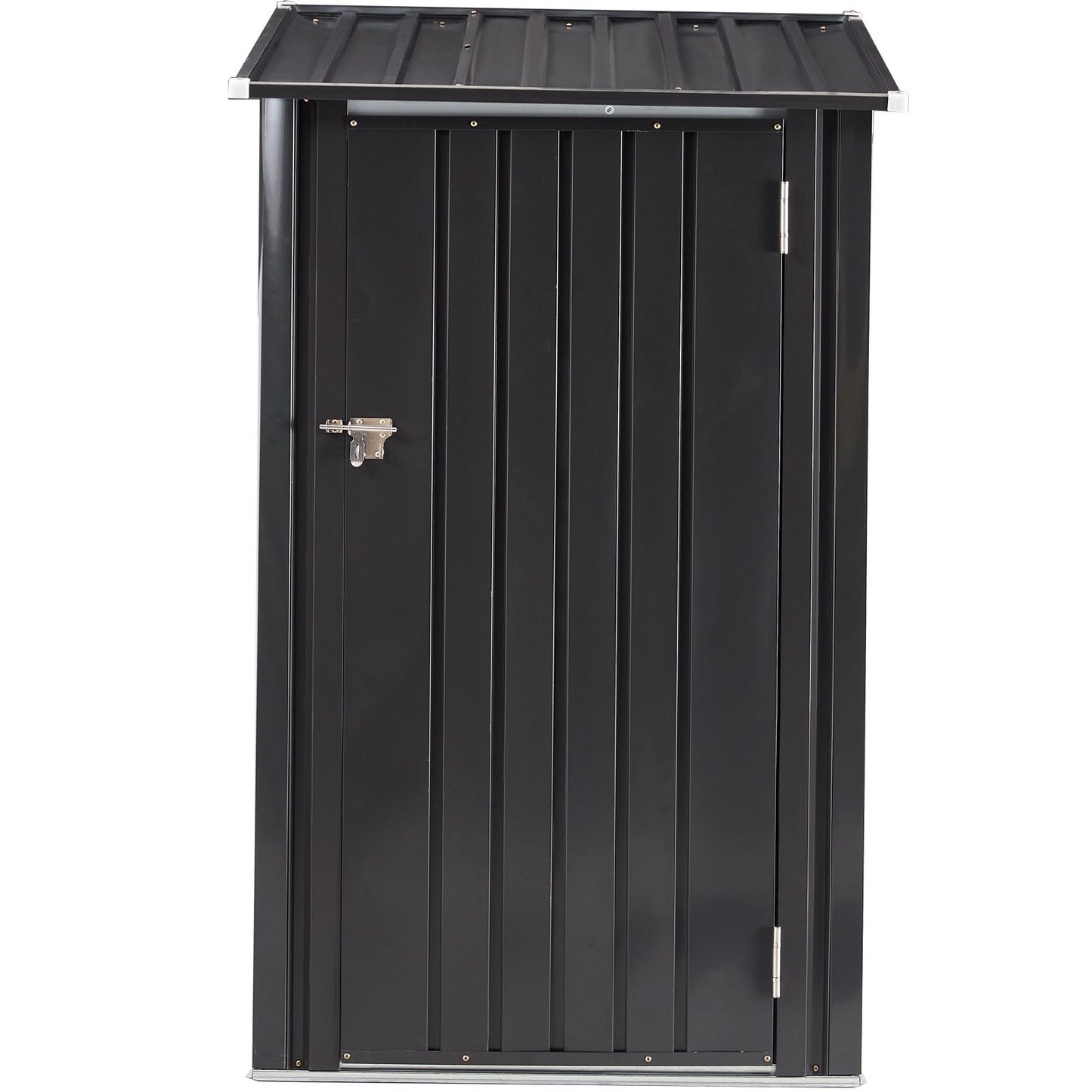 Outdoor Storage Shed, 3 x 3 FT Metal Steel Garden Shed with Single Lockable Door, Small Shed Outdoor Steel Utility Tool  image 2
