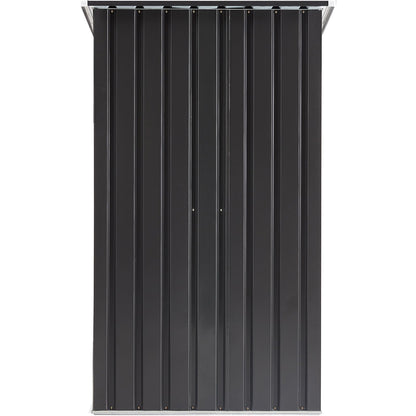 Outdoor Storage Shed, 3 x 3 FT Metal Steel Garden Shed with Single Lockable Door, Small Shed Outdoor Steel Utility Tool  image 5