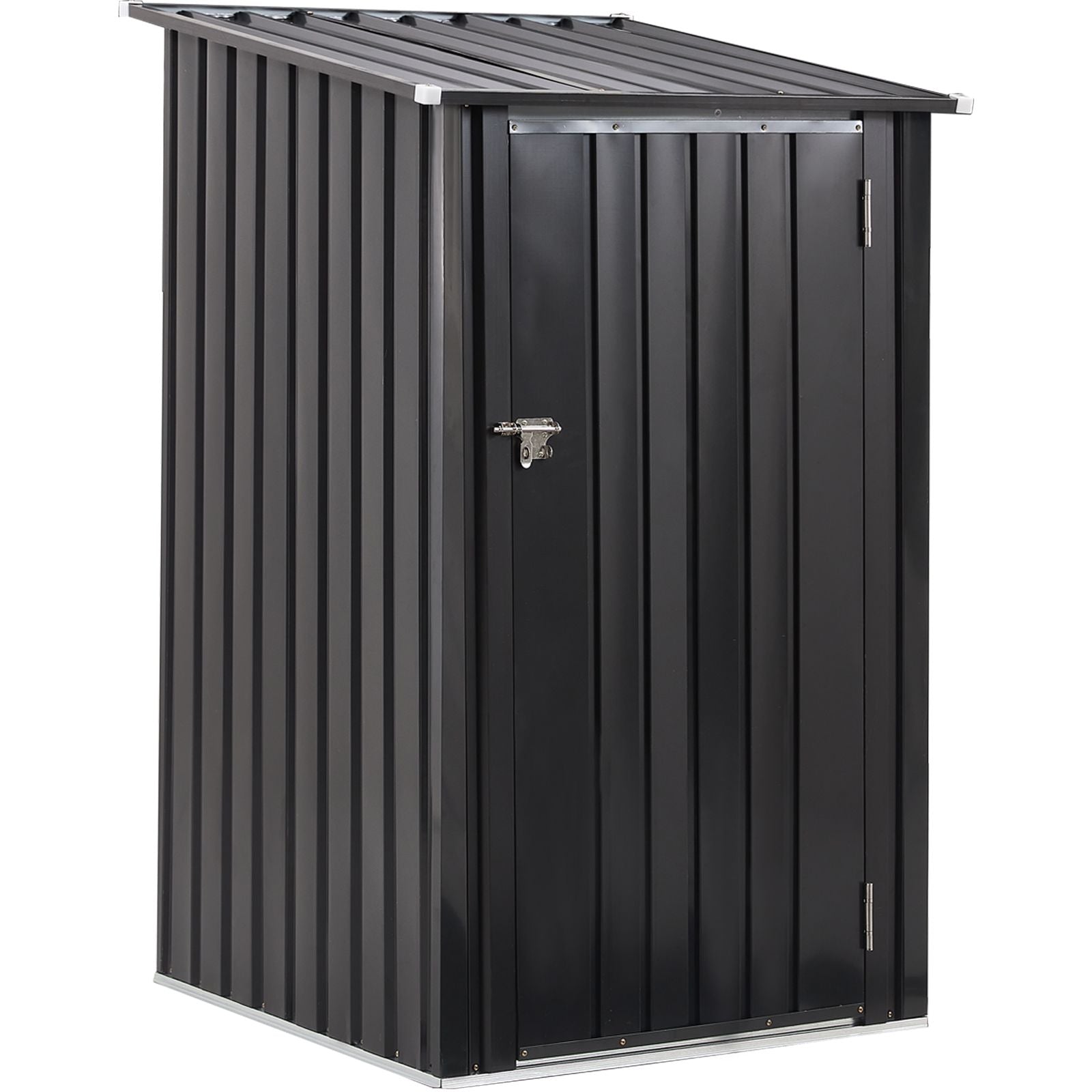 Outdoor Storage Shed, 3 x 3 FT Metal Steel Garden Shed with Single Lockable Door, Small Shed Outdoor Steel Utility Tool  image 1