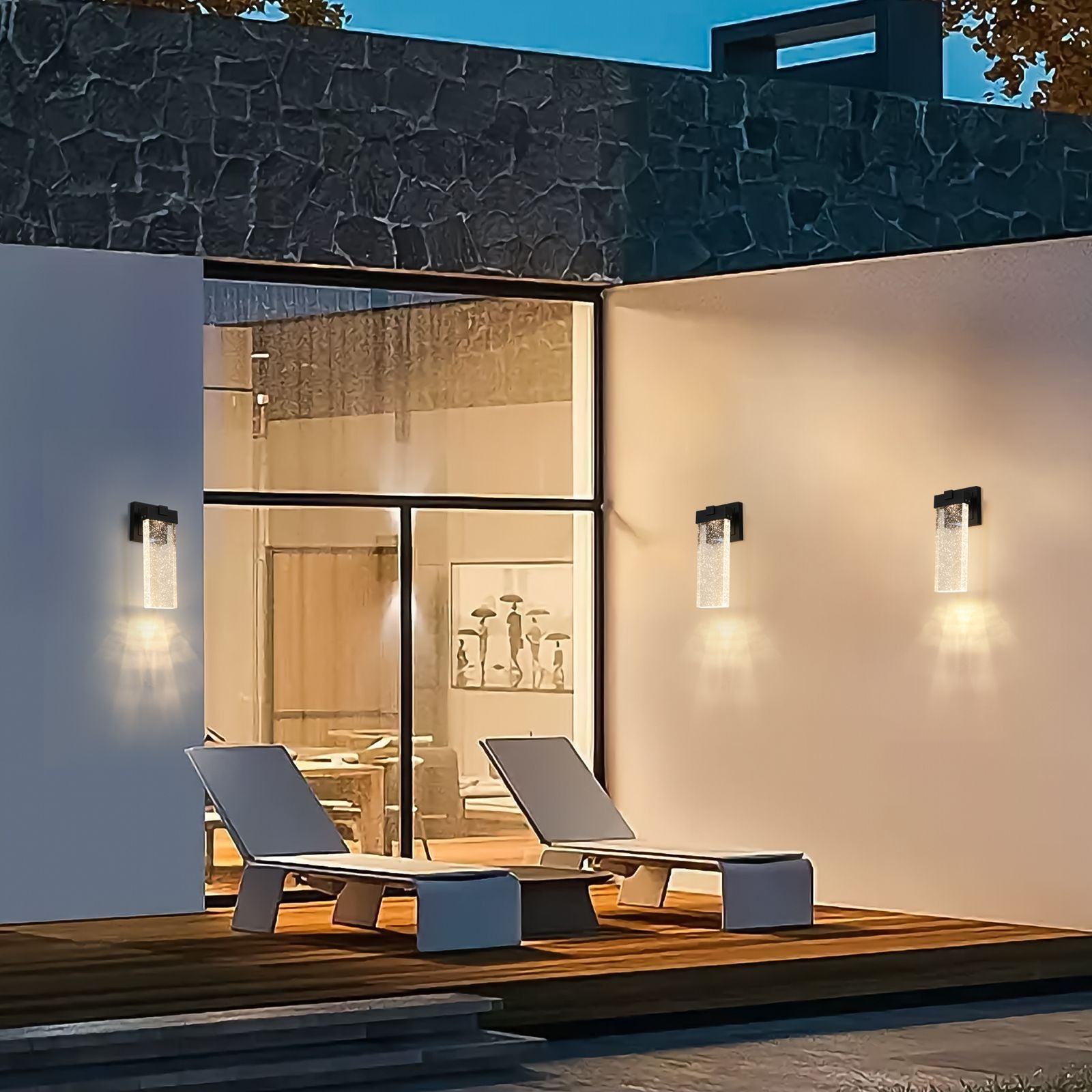 Die-cast aluminum body of waterproof LED wall lamp