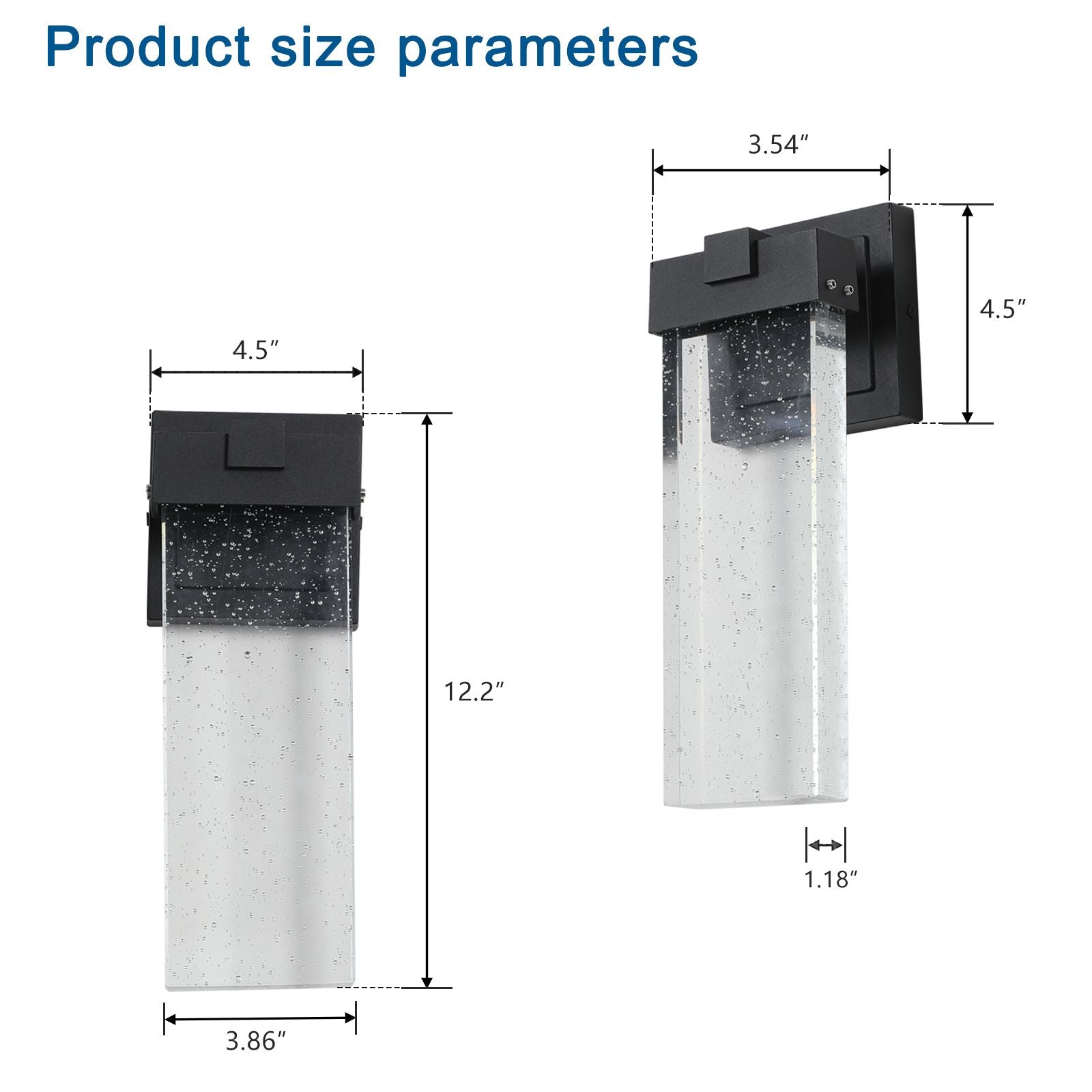 Installation steps for outdoor wall lamp