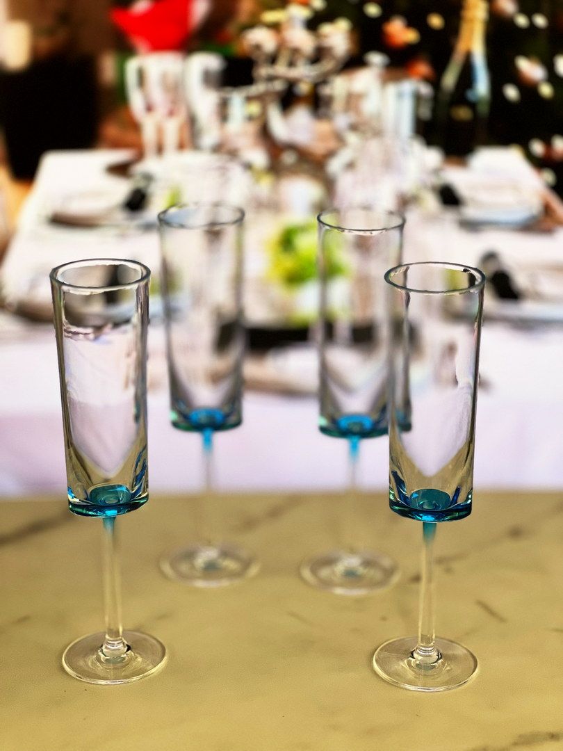 Oval Halo Plastic Champagne Flutes Set of 4 (4oz), Unbreakable Mimosa Glasses Plastic Champagne Glasses, Acrylic Wedding image 3